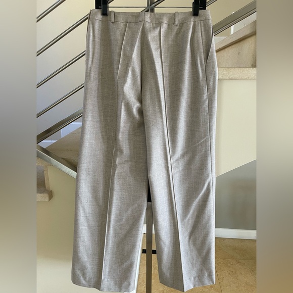 VINTAGE CHANEL WIDE Stylish Gray Dress Pants - Picture 3 of 16